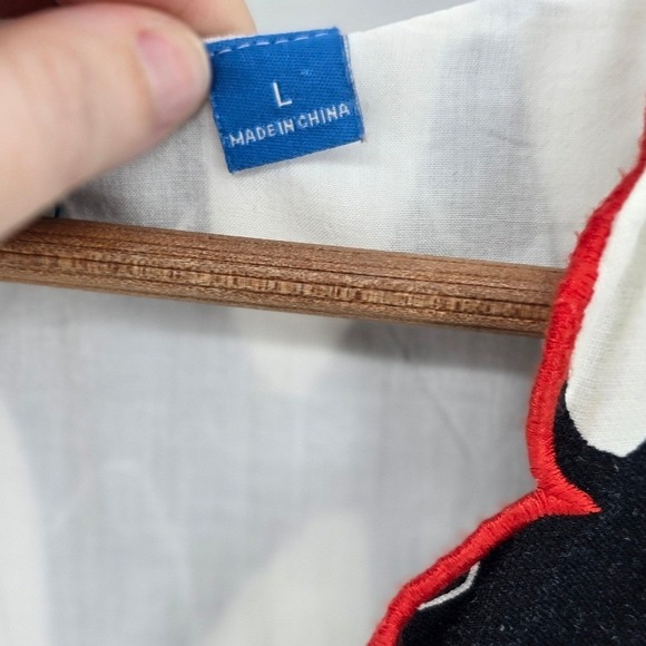 Farm Rio Anthropologie Dress Womens Large Black Banana Print Tiered Maxi Cutout - Picture 3 of 5